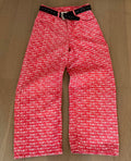 Money All Over Print Wide Leg Casual Pants Unisex