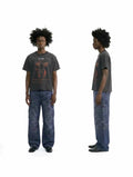 VAMPIROK Vintage Distressed Single Stitch Faded Print Destroyed Tee