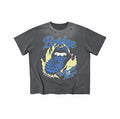 Rolling Stones Flame Tongue Print Vintage Washed Single Stitch Distressed Tee