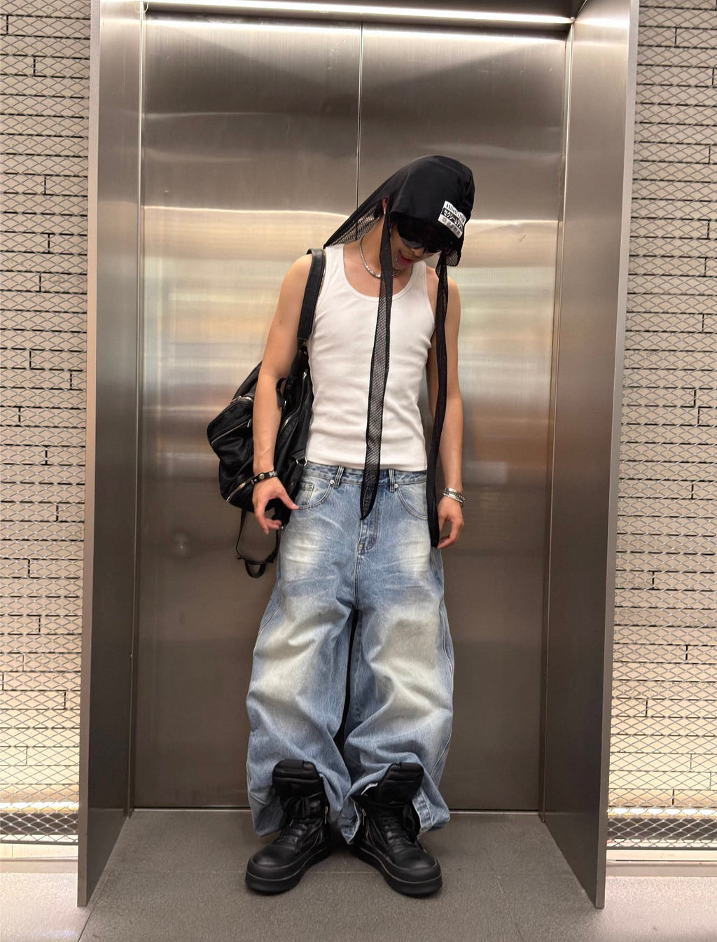 Tokyo Limited Dragon Embroidered Heavy Wash Blue Jeans