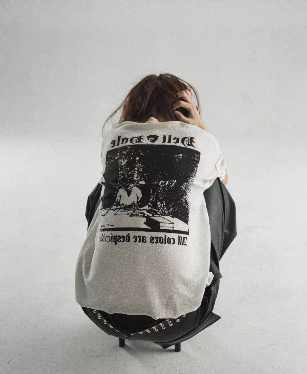 Hell Hole Vintage Dirty Wash Distressed Short Sleeve Tee
